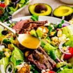 grilled steak salad with red wine vinaigrette
