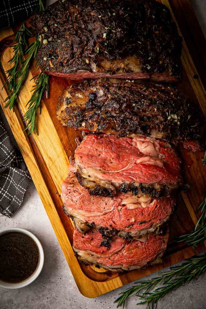 Smoked Prime Rib with Coffee Rub and Mahogany Crust
