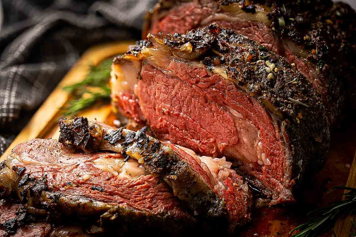 Reverse Sear Smoked Prime Rib