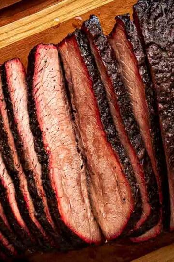 how to cut brisket flat perfectly against the grain