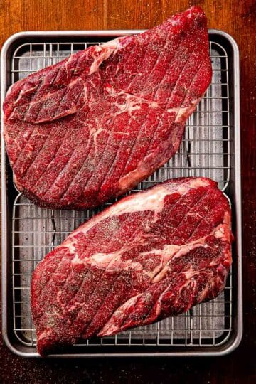 Top Sirloin with fat around it