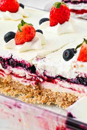 no bake berry delight cheesecake