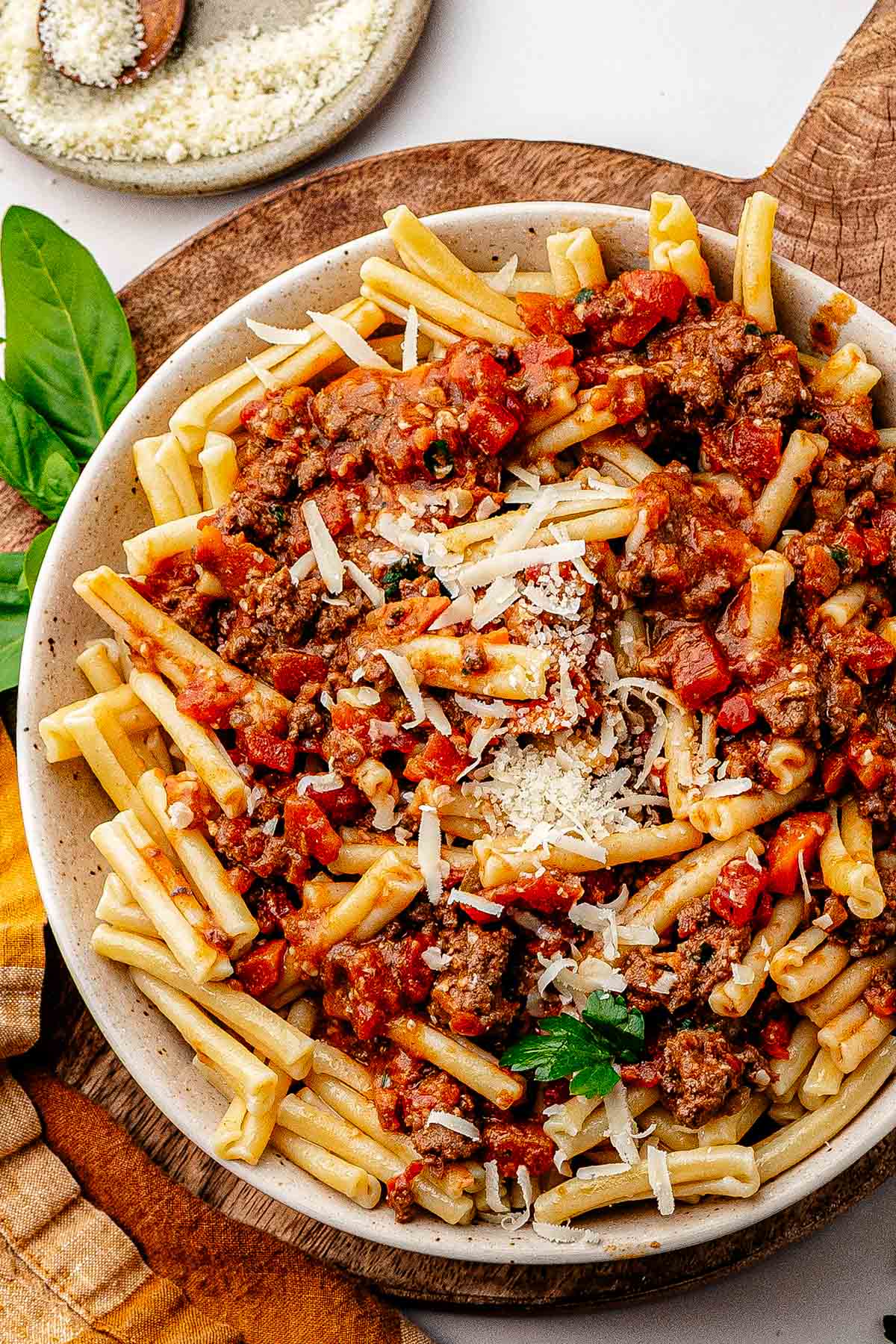 Beef Bolognese with Cavatelli