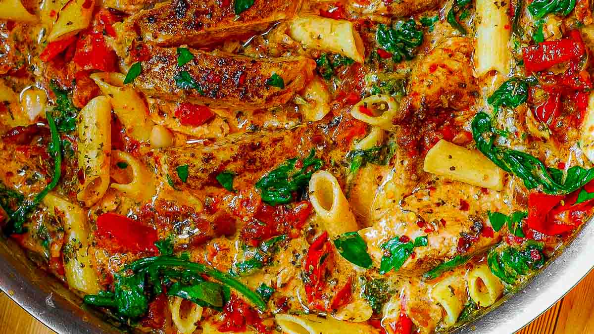 creamy chicken and bacon penne