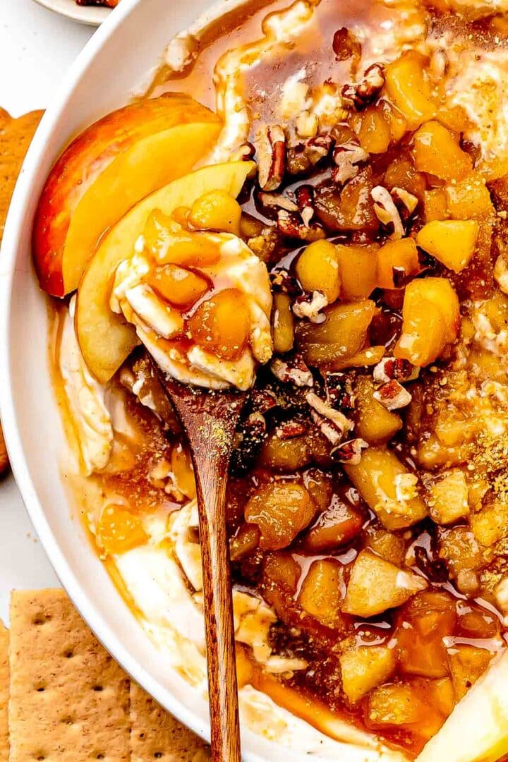 caramel apple cheesecake dip