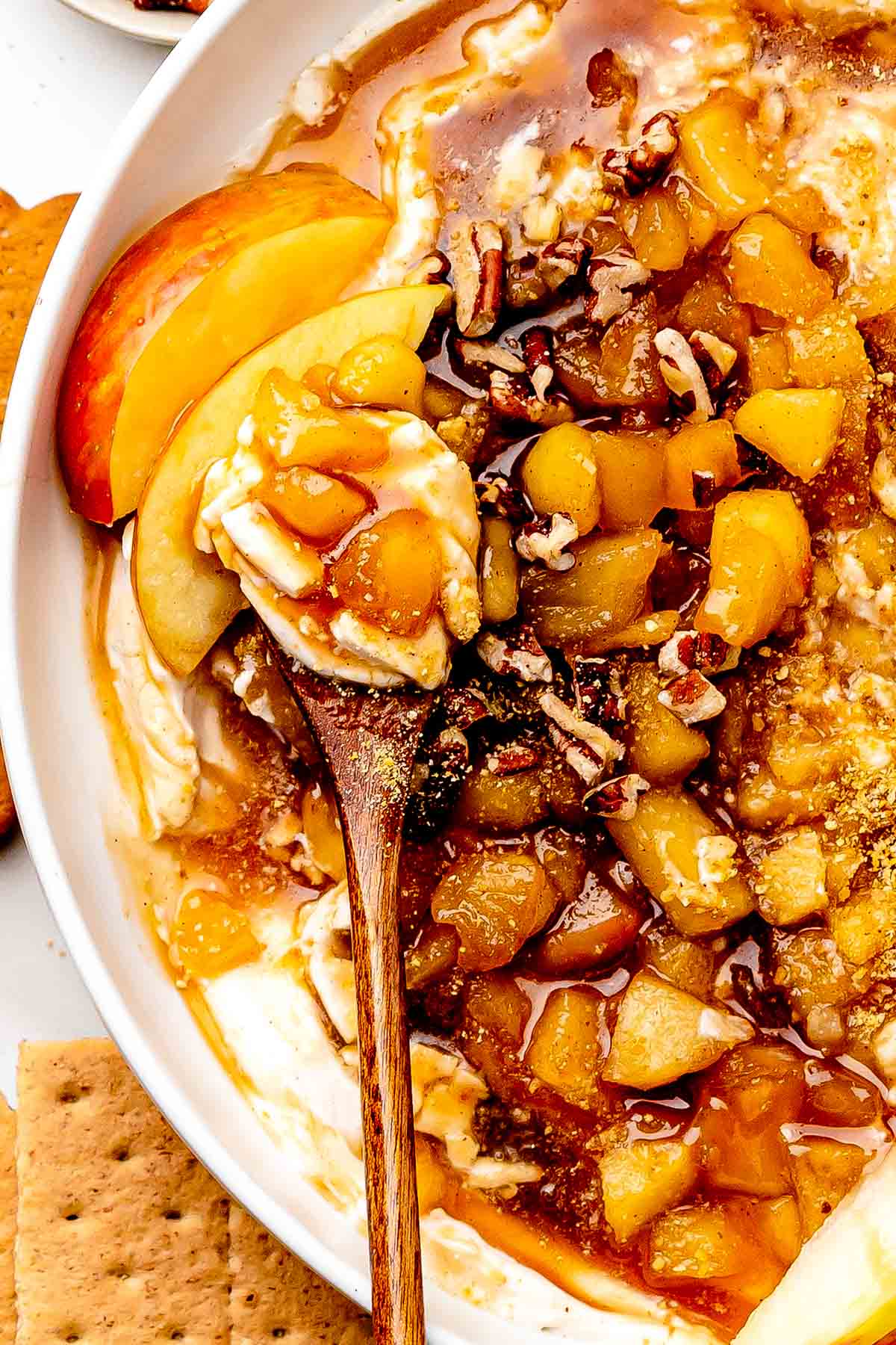 caramel apple cheesecake dip