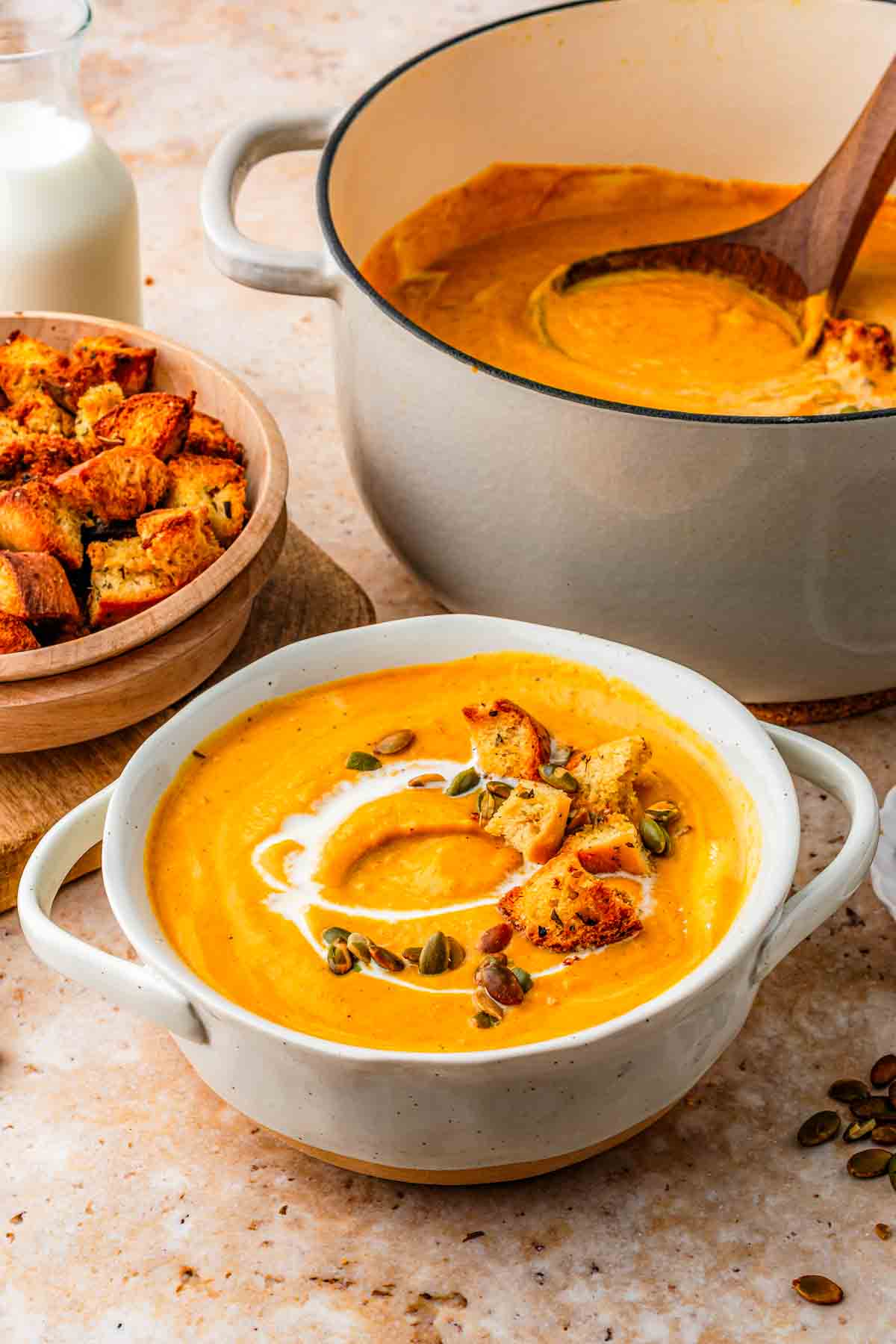 butternut squash pumpkin sweet potato soup