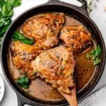 Braised Chicken Thighs (Crispy Skin, Beer Sauce)