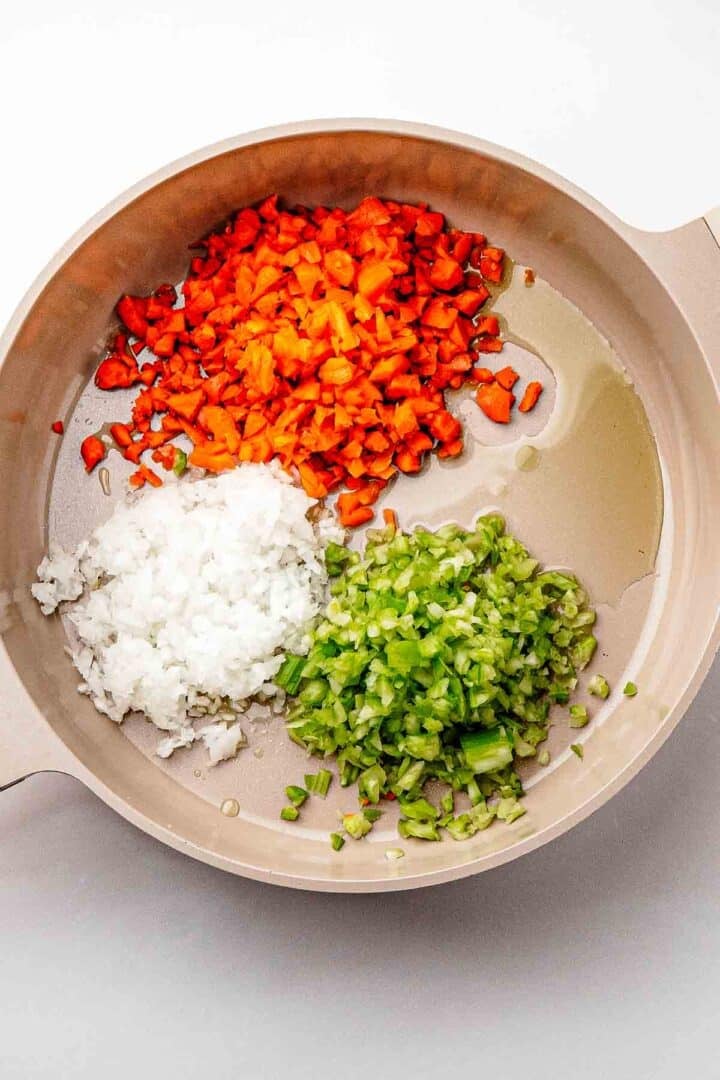 Italian Soffritto (celery, onion and carrot)